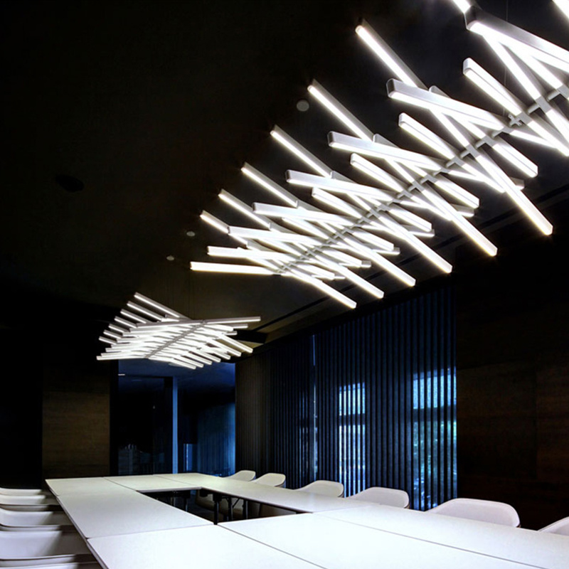Interior Design Meeting Room - Lustre en arête de poisson nordique