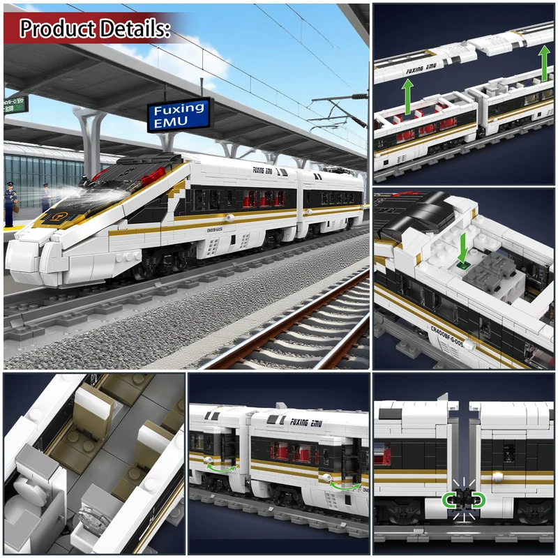 Interior Design Lego - Modèle de train à grande vitesse