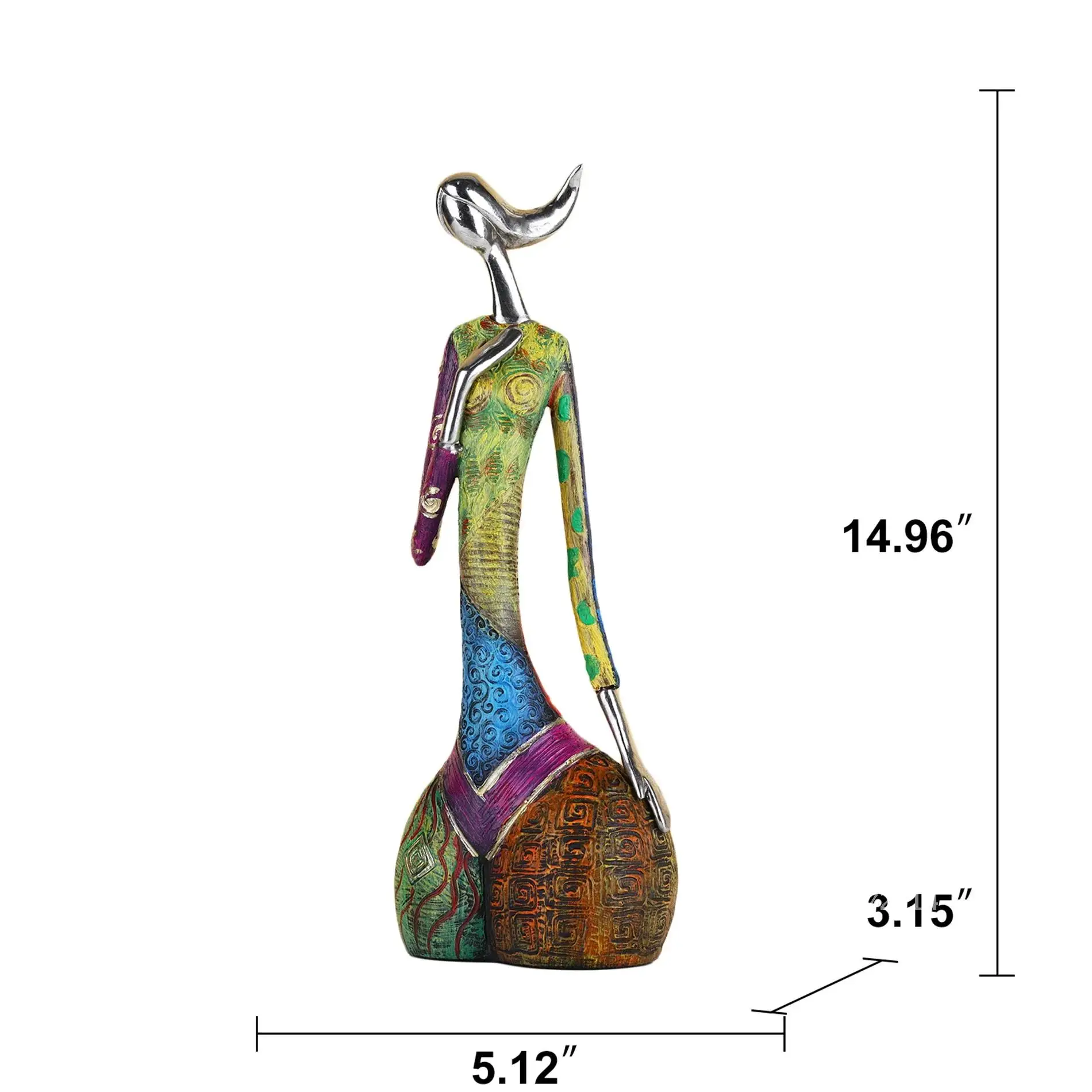 Peinture femme résine Statue F - Interior Design Drawing avis et prix