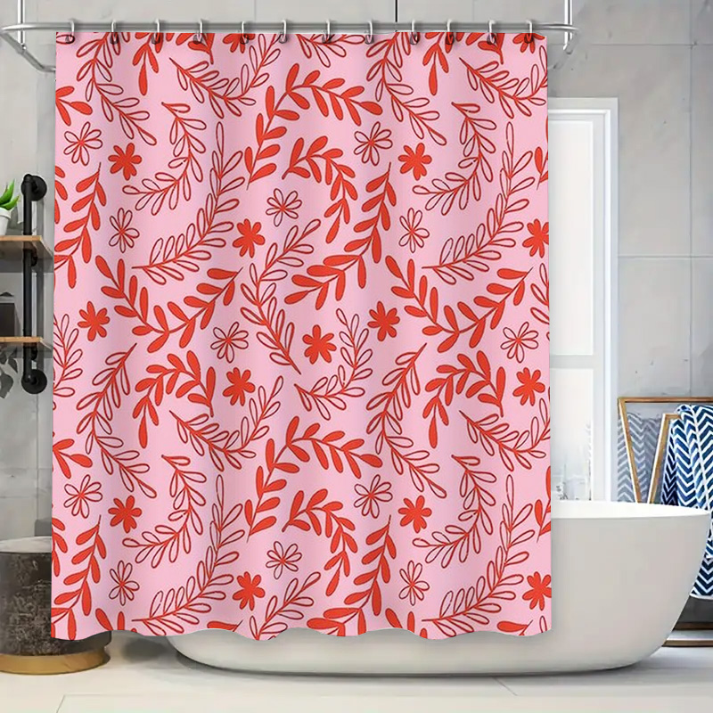 Rideau de douche à fleurs rose - Interior Design Your Home avis et prix