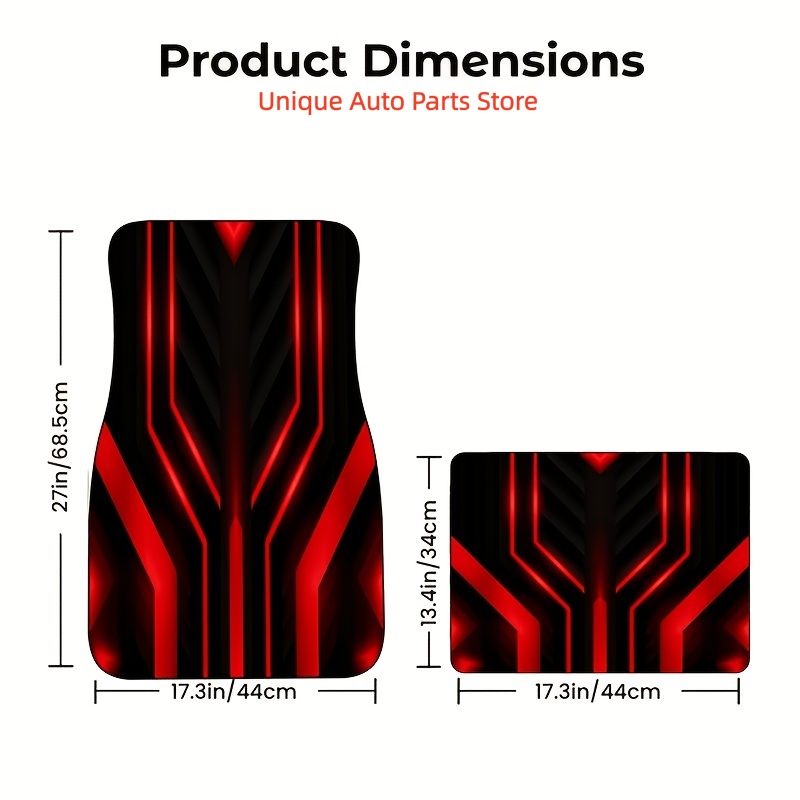 Tapis de sol de voiture 4 pièc - Interior Design Visualizer avis et prix